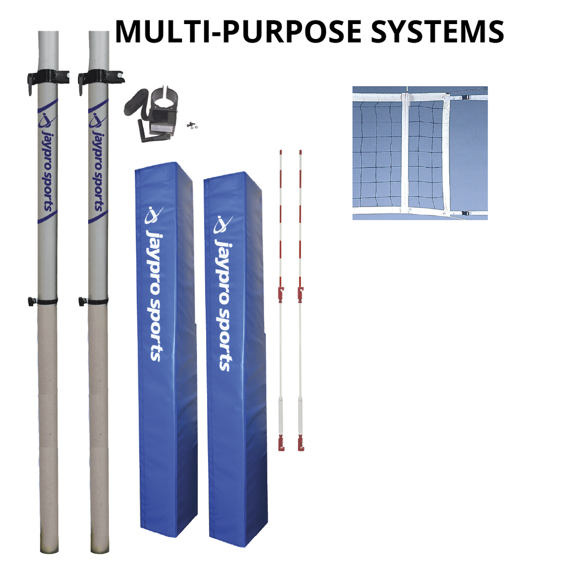 JayPro Sports Multi-Sport Net System (2 in. (51mm) - Canadian Floor Sleeve)
