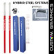 JayPro Sports Hybrid Steel Volleyball Net System with Custom Graphics  (3 in. Floor Sleeve) - NFHS, NCAA, USVBA Compliant