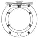 JayPro Sports Floor Sleeve Replacement Brass Cover Plate (7-1/2 in.)