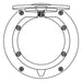JayPro Sports Floor Sleeve Replacement Chrome Cover Plate (7-1/2 in.)