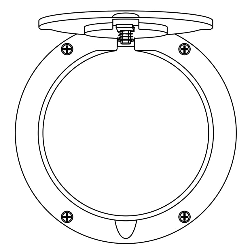 JayPro Sports Floor Sleeve Replacement Brass Cover Plate (8-1/2 in.)