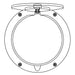 JayPro Sports Floor Sleeve Replacement Brass Cover Plate (8-1/2 in.)