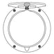 JayPro Sports Floor Sleeve Replacement Brass Cover Plate (8-1/2 in.)