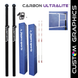 JayPro Sports Carbon Ultralite  Volleyball System with custom graphics (3-1/2 in. Floor Sleeve) - NFHS, NCAA, USVBA Compliant