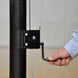 JayPro Sports Carbon Ultralite  Volleyball System with custom graphics (3-1/2 in. Floor Sleeve) - NFHS, NCAA, USVBA Compliant