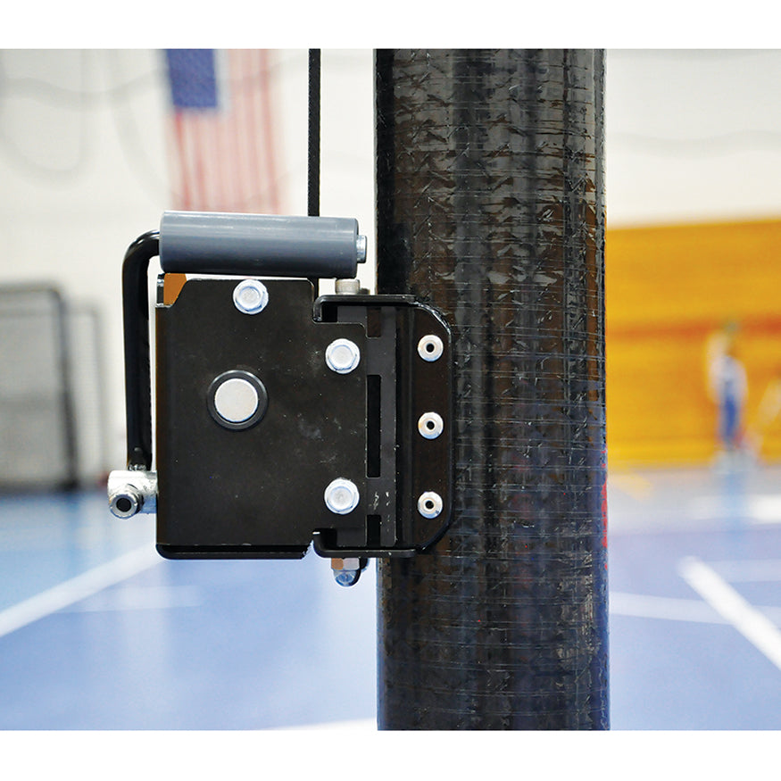 JayPro Sports Carbon Ultralite Volleyball System with Custom Graphics (3 in. Floor Sleeve) - NFHS, NCAA, USVBA Compliant