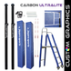 JayPro Sports Carbon Ultralite  Volleyball Deluxe Package with Custom Graphics  (3-1/2 in. Floor Sleeve) - NFHS, NCAA, USVBA Compliant