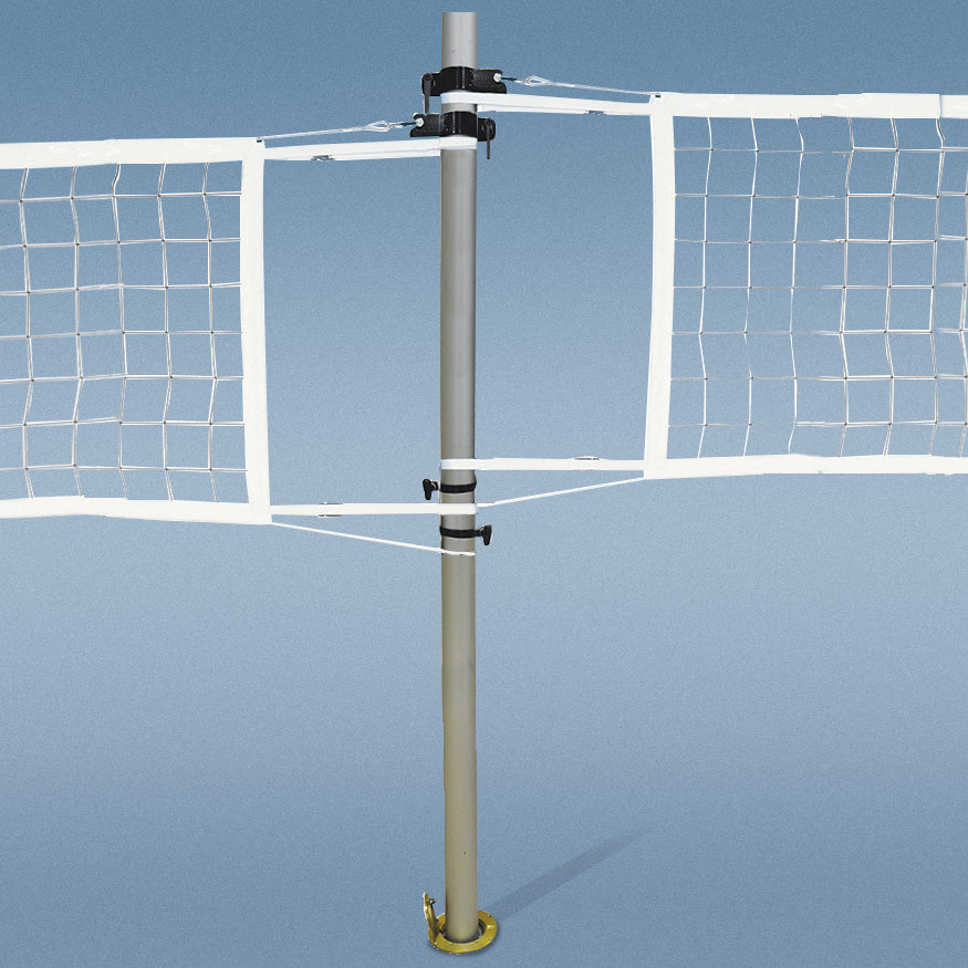 JayPro Sports Multi-Sport Volleyball Net Center Upright System with Custom Graphics  (3 in. Floor Sleeve)