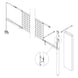 JayPro Sports FeatherLite  Volleyball Net Center Upright System with Custom Graphics  (3-1/2 in. Floor Sleeve) - NFHS, NCAA, USVBA Compliant