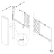 JayPro Sports PowerLite  Volleyball Net Center Upright System with Custom Graphics  (3-1/2 in. Floor Sleeve) - NFHS, NCAA, USVBA Compliant