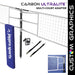 JayPro Sports Carbon Ultralite  Volleyball Net Center Upright System with Custom Graphics  (3-1/2 in. Floor Sleeve) - NFHS, NCAA, USVBA Compliant