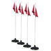 JayPro Sports Corner Flags - Premium - with Rubber Base (Set of 4)