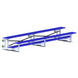 JayPro Sports Bleacher - 15 ft. (2 Row - Single Foot Plank) - Tip & Roll  (Powder Coated)
