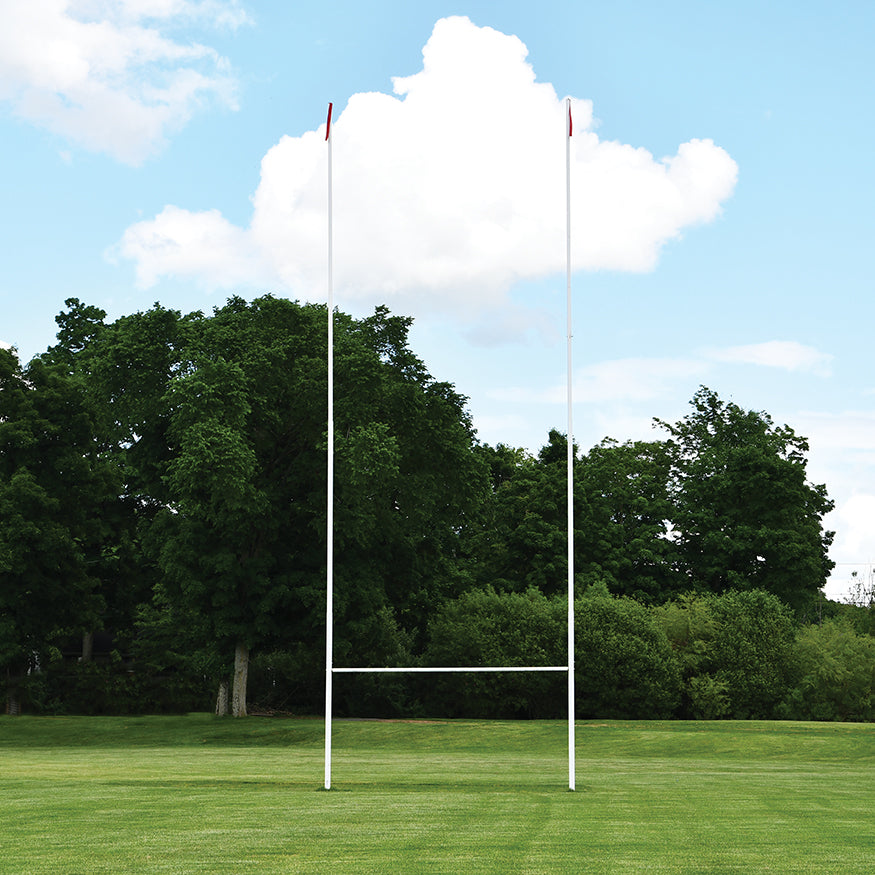 JayPro Sports Rugby Goals (32 ft.H (9.8m) x 18 ft.4 in.W (5.6m)) (Surface Mount) - (White)