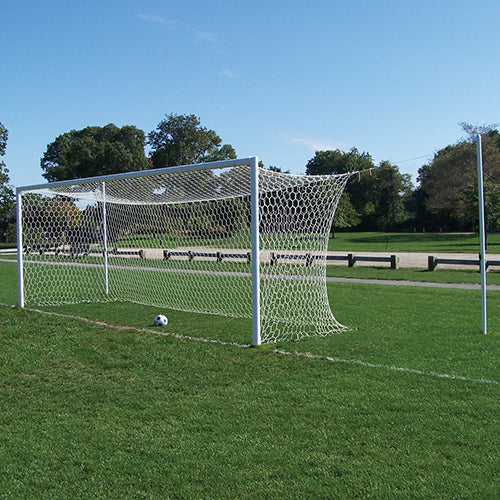 JayPro Sports Soccer Goal Replacement Nets (Box Net - 5 1/2 in. Hex - 5mm Mesh) - World Classic Goal (8 ft.H x 24 ft.W x 6 ft.B x 6 ft.D) (White)