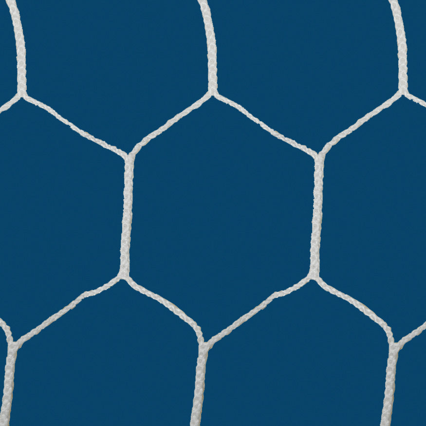 JayPro Sports Soccer Goal Replacement Nets (Box Net - 5 1/2 in. Hex - 5mm Mesh) - World Classic Goal (8 ft.H x 24 ft.W x 6 ft.B x 6 ft.D) (White)