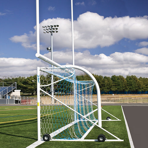 JayPro Sports Soccer Goal Replacement Nets (5-1/2 in. Hex - 5mm Braided Mesh) - Team Official Goal (8 ft.H x 24 ft.W x 4 ft.B x 10 ft.D) (White)