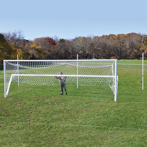 JayPro Sports Soccer Goal Replacement Nets (Box Net - 5 1/2 in. Hex - 5mm Mesh) - World Classic Goal (8 ft.H x 24 ft.W x 6 ft.B x 6 ft.D) (White)