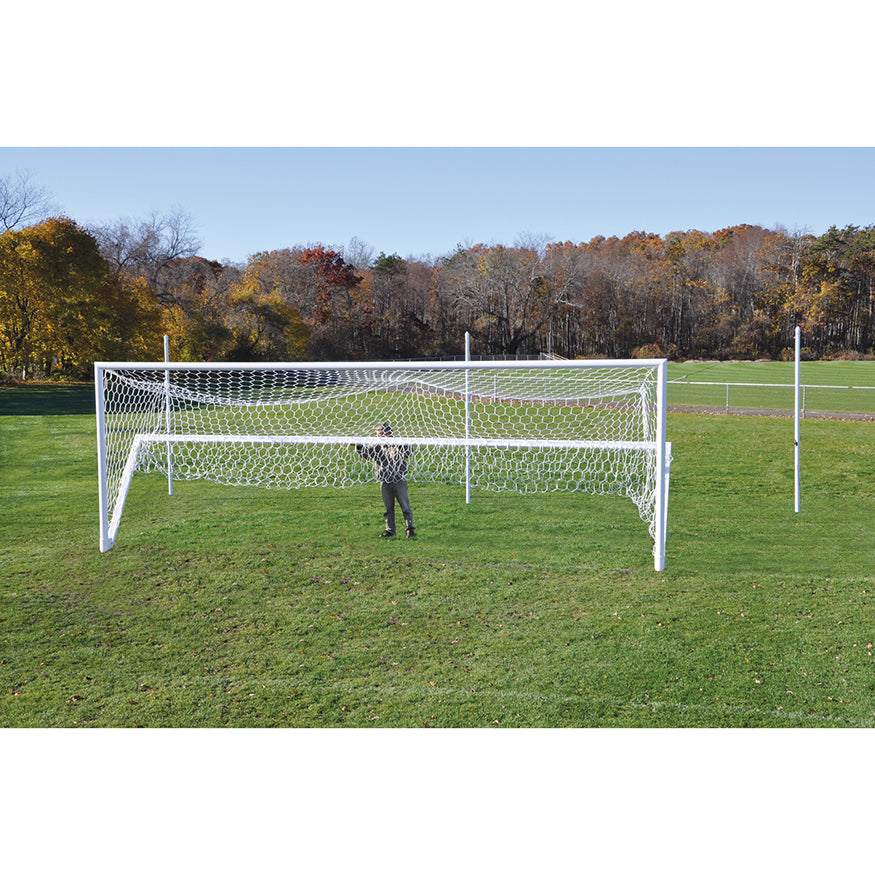 JayPro Sports Soccer Goals - Nova  World Class Stadium Goal (8 ft.H x 24 ft.W x 6 ft.B x 6 ft.D) - NFHS, NCAA, FIFA Compliant