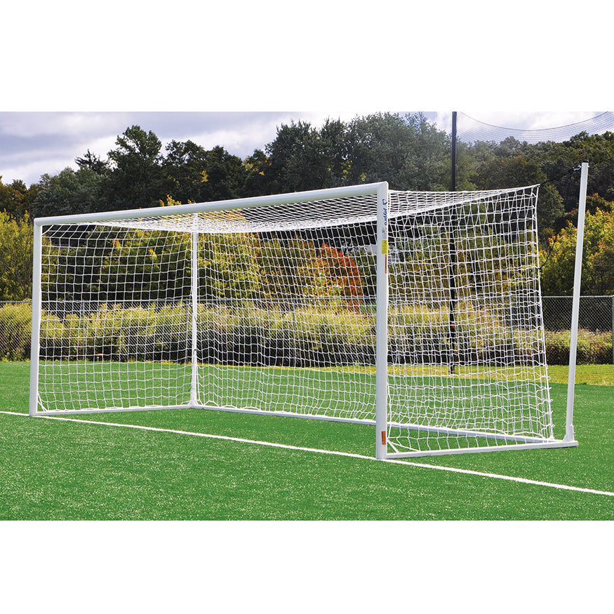 JayPro Sports Soccer Goals - Nova  World Cup Goal Package (8 ft.H x 24 ft.W x 7 ft.B x 8 ft.D) - NFHS, NCAA, FIFA Compliant