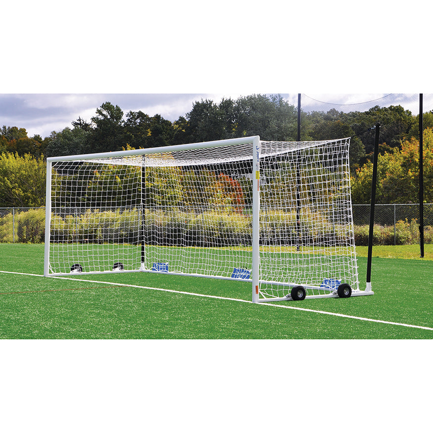 JayPro Sports Soccer Goals - Nova  World Cup Goal Package (8 ft.H x 24 ft.W x 7 ft.B x 8 ft.D) - NFHS, NCAA, FIFA Compliant