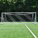 JayPro Sports Soccer Goals - Nova  World Cup Goal Package with Black/White Net (8 ft.H x 24 ft.W x 7 ft.B x 8 ft.D) - NFHS, NCAA, FIFA Compliant