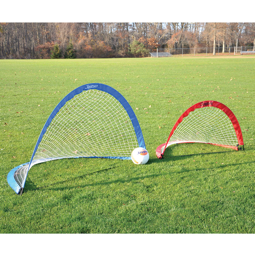 JayPro Sports Soccer Pop-Up Trainers with Bag (4 ft.W x 2-1/2 ft.H x 2-1/2 ft.D) (Red)