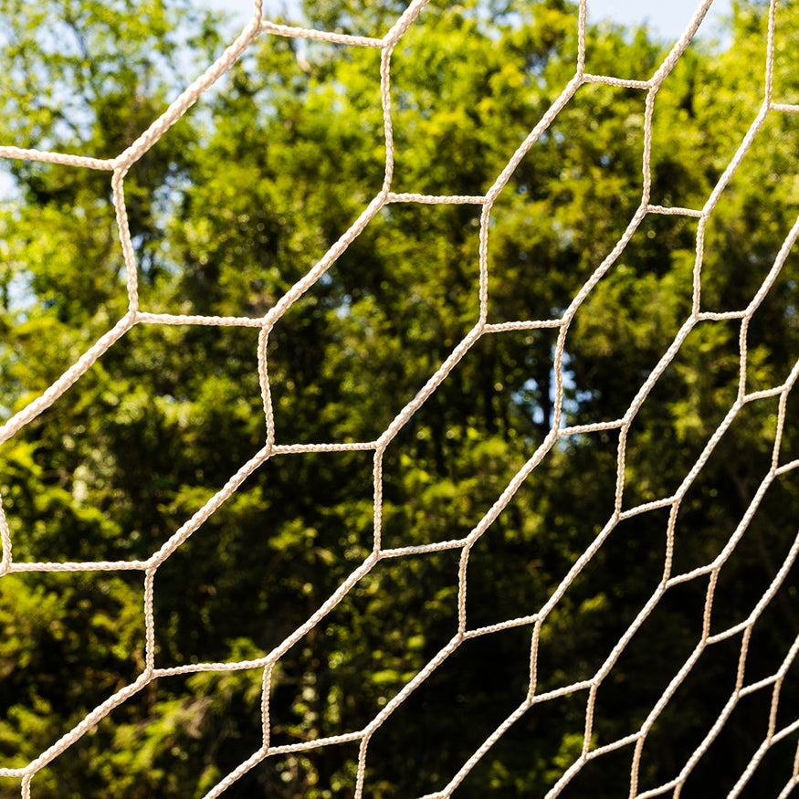 JayPro Sports Soccer Goal Replacement Nets (Box Net - 5 1/2 in. Hex - 5mm Mesh) - World Classic Goal (8 ft.H x 24 ft.W x 6 ft.B x 6 ft.D) (White)