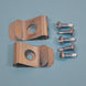 JayPro Sports Net Clips (Steel) with Self Drilling Screws (Set of 70)