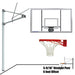 JayPro Sports Basketball System - Straight Post (5-9/16 in. Pole with 6 ft. Offset) - 72 in. Acrylic Backboard - Double Rim Goal