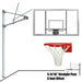 JayPro Sports Basketball System - Straight Post (5-9/16 in. Pole with 6 ft. Offset) - 72 in. Acrylic Backboard - Flex Rim Goal