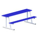 JayPro Sports Scorer Table (Outdoor) with Bench - 7-1/2 ft. - Portable  (Powder Coated)