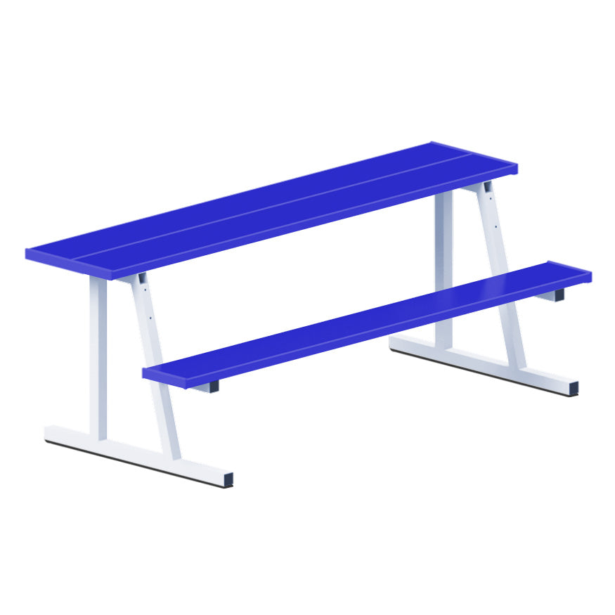 JayPro Sports Scorer Table (Outdoor) with Bench - 7-1/2 ft. - Portable  (Powder Coated)