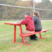 JayPro Sports Scorer Table (Outdoor) with Bench - 7-1/2 ft. - Portable  (Powder Coated)
