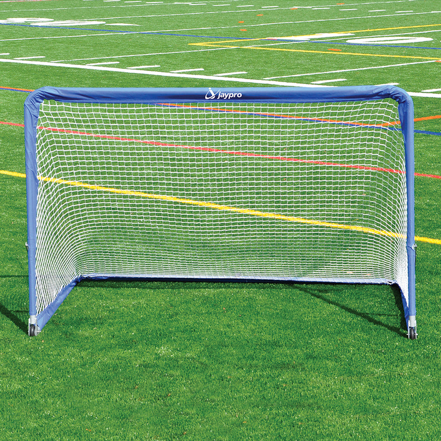 JayPro Sports Soccer Training Goal - Goal Runner  (4 ft.H x 6 ft.W) (Blue)