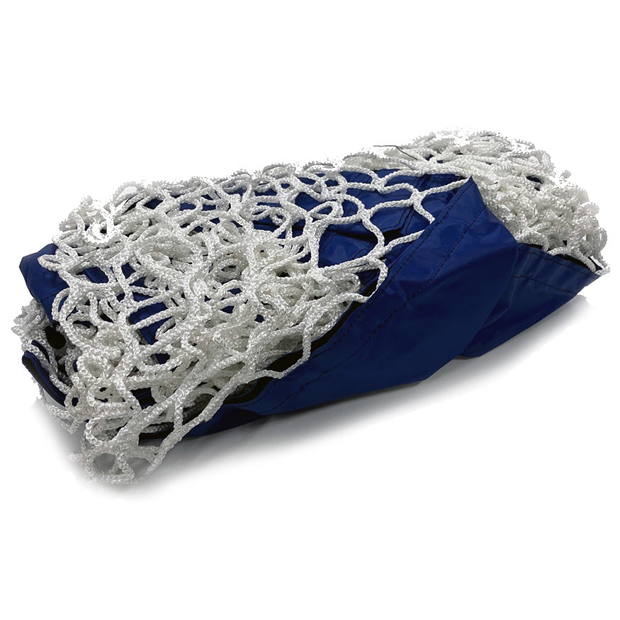 JayPro Sports Replacement Net - Soccer Training Goal  - Large - Goal Runner  (4 ft.H x 6 ft.W) (White with Blue Sleeve)