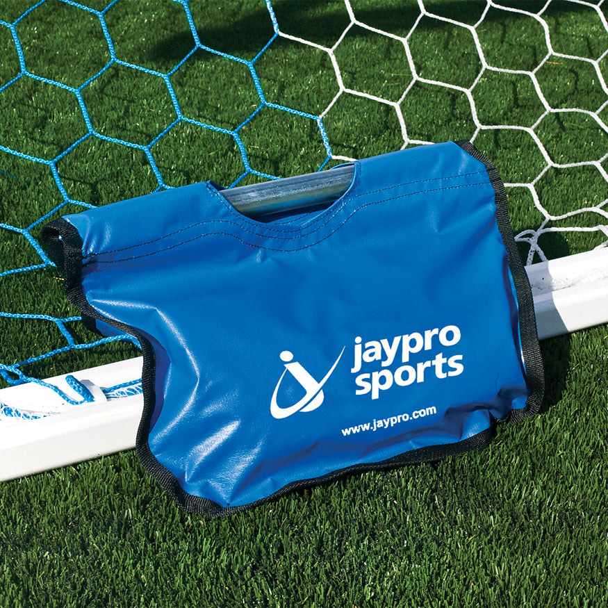 JayPro Sports Sandbag Anchor - Saddle-bag with Steel Handle (50 Lb.) (Blue)