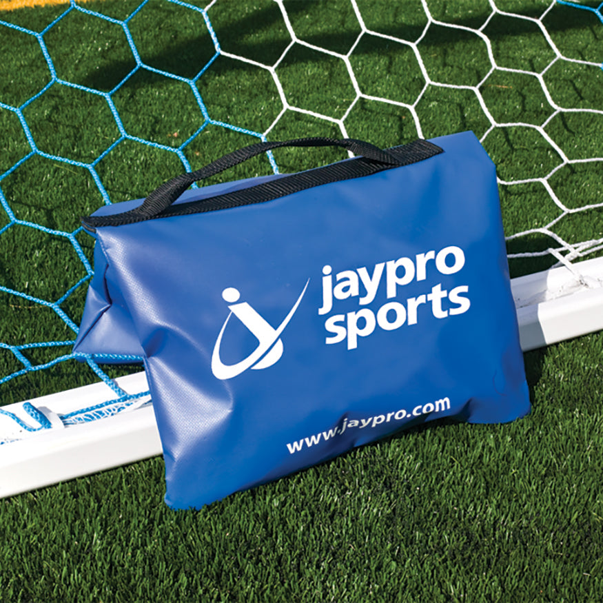 JayPro Sports Sandbag Anchor - Saddle-bag with Nylon Handle (50 Lb.) (Blue)