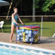 JayPro Sports Ball Cart - The Original ToteMaster  (25 Ball) (Royal Blue)