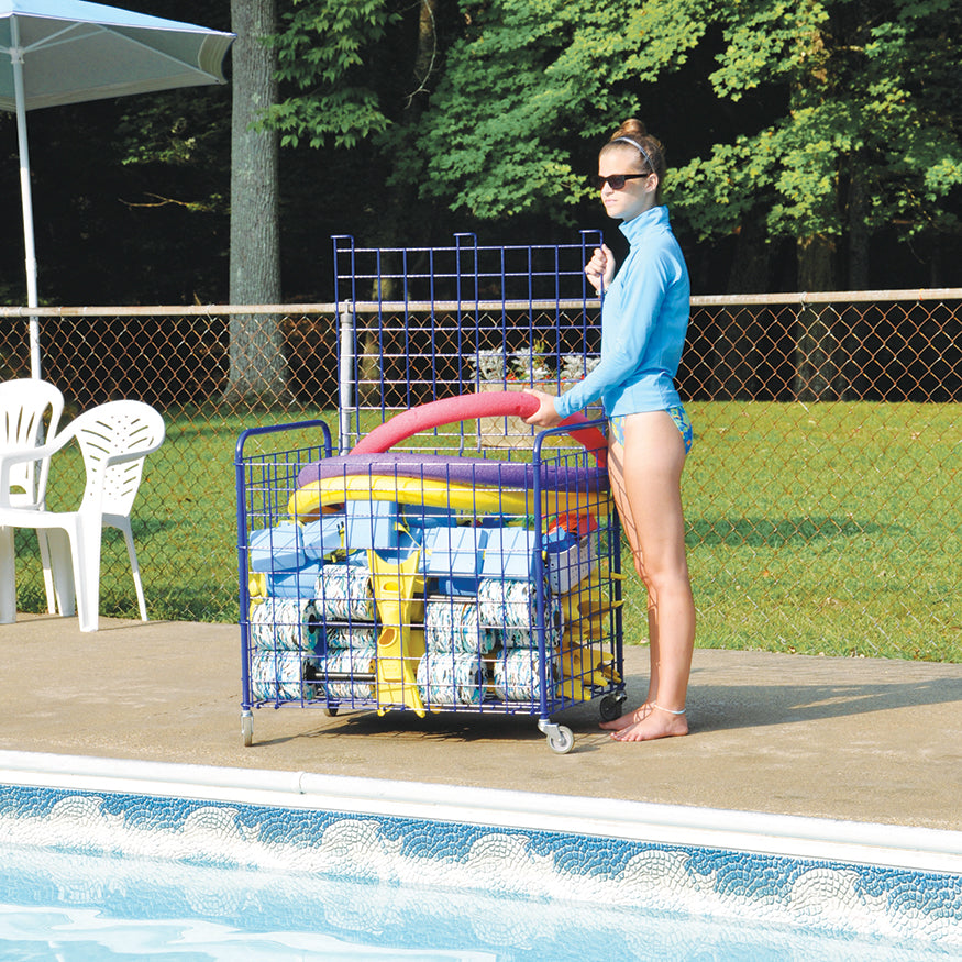 JayPro Sports Ball Cart - The Original ToteMaster  (25 Ball) (Royal Blue)