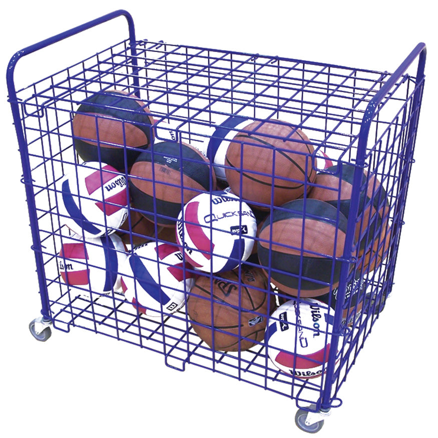 JayPro Sports Ball Cart - The Original ToteMaster  (25 Ball) (Royal Blue)