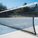 JayPro Sports Tennis Replacement Net with Center Strap (1-3/4 in. Sq. - 3mm Polyethylene Knotted Mesh) (Outdoor) - Collegiate Tennis Net (42 ft.L x 42 in.H) (Black)
