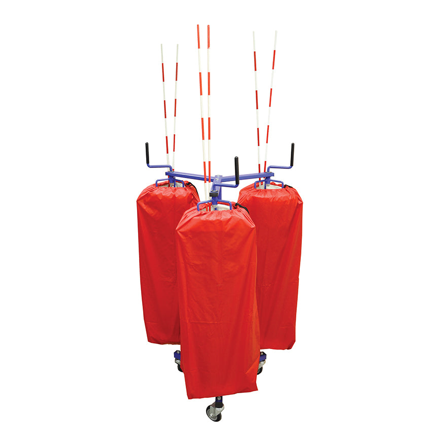JayPro Sports Volleyball Net Storage Rack - Net Keeper - Triple Net