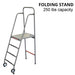 JayPro Sports Volleyball Referee Stand - Folding - 250 Lb. Capacity