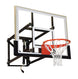 JayPro Sports Basketball Backstop - Wall-Mounted - Shooting Station - Adjustable Height (Indoor/Outdoor) - (60 in.W x 36 in.H) - Glass Backboard, Flex Goal, Edge/Protector Padding
